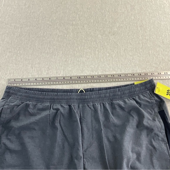 ALL IN MOTION 100% POLYESTER QUICK DRY LINED 9” MEN’S RUN SHORTS XXL BLUE GRAY - Picture 9 of 15